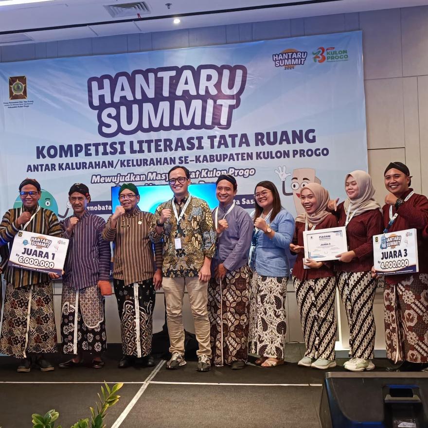 Kalurahan Giripurwo Sabet Juara 3 Kompetisi Literasi Tata Ruang 